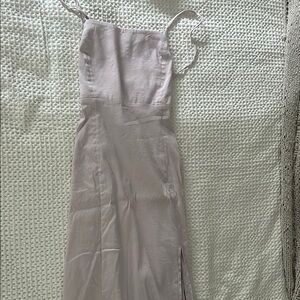 Elegant Lavender Spaghetti Strap Dress